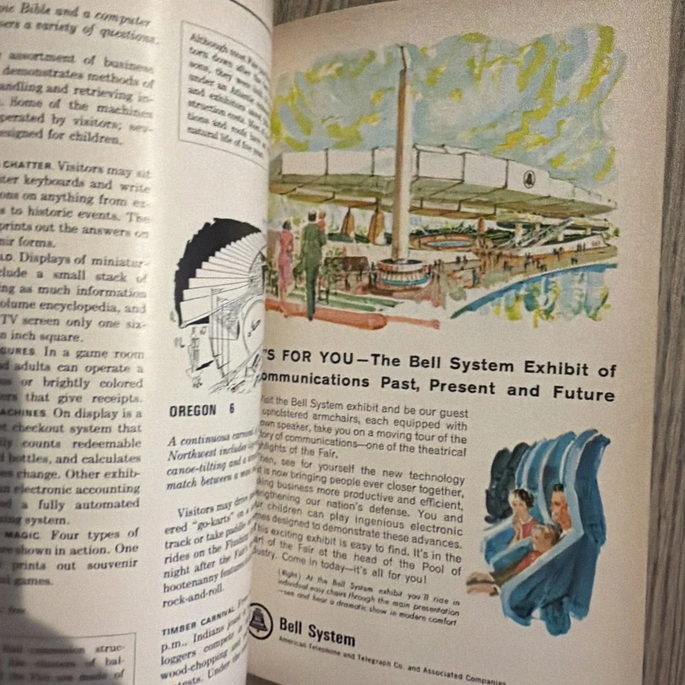 1965 NEW YORK WORLD'S FAIR Official Guide‎ Time Life 280pg Paperback Disney